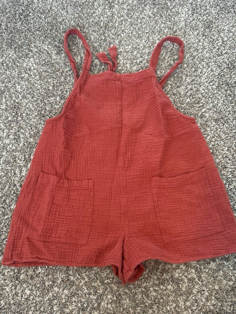 burnt orange romper